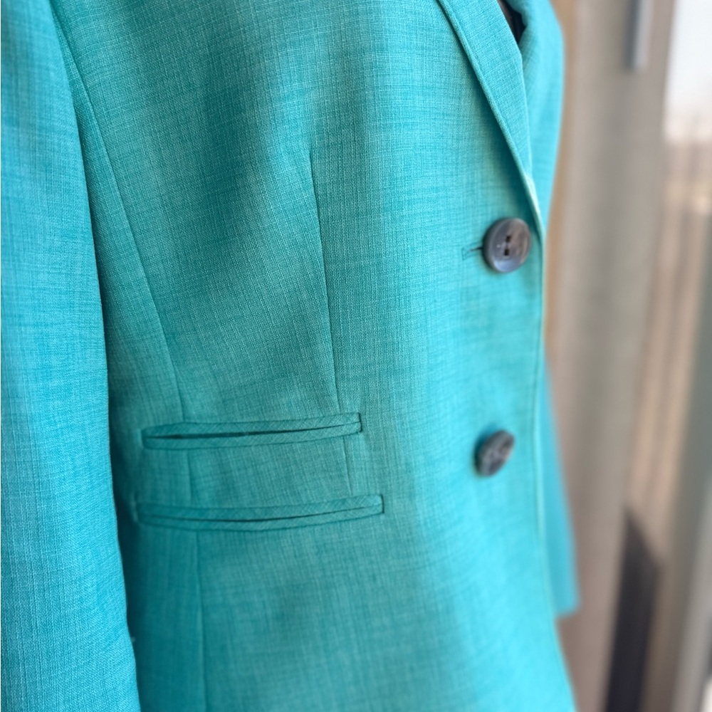 Kasper Aqua Blazer - Picture 4 of 11